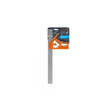 ESCUADRA DE COMBINACIÓNÓN TRUPER  ECT-12 CON PUNZON PARA MARCAR 12”