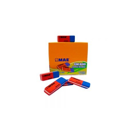BORRADOR BICOLOR MAE GM-B40 PARA GRAFITO Y TINTA