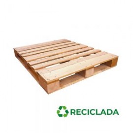 TARIMA DE BLOCK THORO 40” X 48” MADERA NATURAL RECICLADA