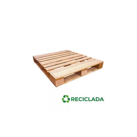 TARIMA DE BLOCK THORO 40” X 48” MADERA NATURAL RECICLADA