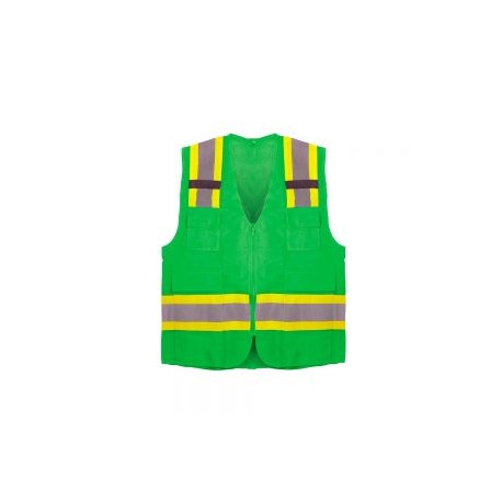 CHALECO DE SEGURIDAD MR SEGURIDAD SR1035-VD VERDE TALLA MEDIANA SUPER RESCATISTA