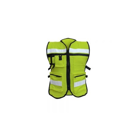 CHALECO DE SEGURIDAD MR SEGURIDAD SR1049 AMHV AMARILLO DE ALGODON TIPO REPORTERO UNITALLA