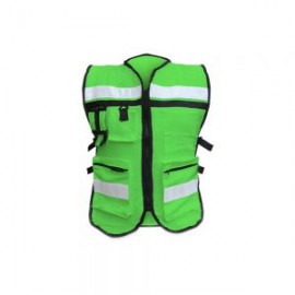 CHALECO DE SEGURIDAD MR SEGURIDAD SR1049-VDM VERDE DE ALGODON UNITALLA