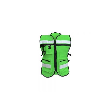 CHALECO DE SEGURIDAD MR SEGURIDAD SR1049-VDM VERDE DE ALGODON UNITALLA