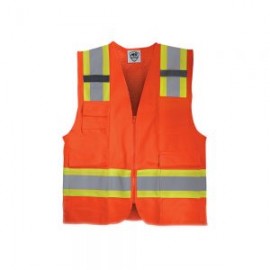 CHALECO DE SEGURIDAD MR SEGURIDAD SR1035-NJ NARANJA TALLA MEDIANA SUPER RESCATISTA