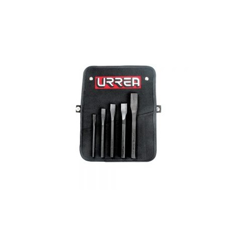 JUEGO URREA 86A DE 5 CINCELES 5/16”-3/4”
