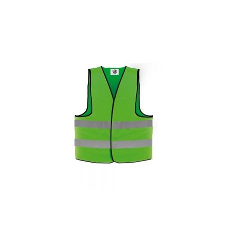 CHALECO BRIGADIER DE SEGURIDAD MR SEGURIDAD SR1014-VD VERDE TALLA MEDIANA ALTA VISIBILIDAD