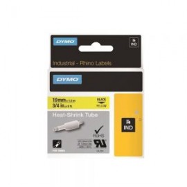 CINTA PLASTICA DYMO 18058 NEGRO AMARILLO NYLON 19 MILIMETROS  X 1.5 METROS