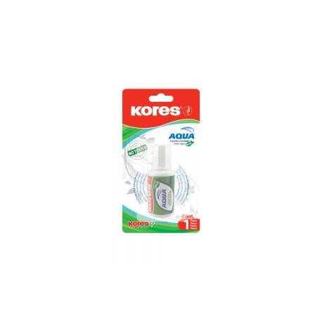CORRECTOR LIQUIDO KORES AQUA FLUID RECIPIENTE CON 20 MILILITROS