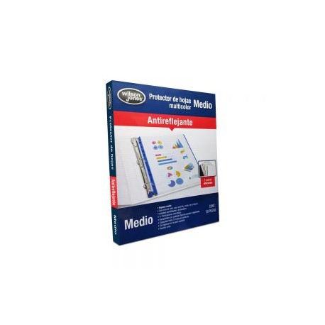 PROTECTOR DE HOJA ACCO WILSON JONES P4742 PAQUETE CON 50 PIEZAS MULTICOLOR MEDIO TAMAÑO CARTA