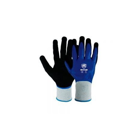 GUANTE ANTI-CORTE N5 MR SEGURIDAD SG1050 AZUL DE NITRILO AJUSTABLE TALLA 9