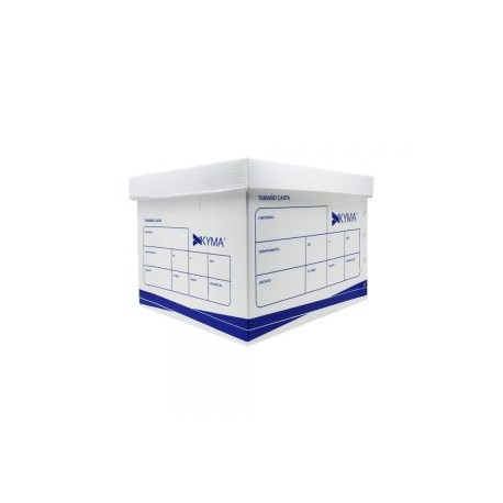 CAJA DE PLASTICO KYMA CJKY-PL-CT PARA ARCHIVO TAMAÑO CARTA DE 35 X 30 CENTIMETROS