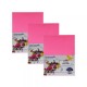 HOJA DE PAPEL ESTRELLA FP-02 PAQUETE CON 100 PIEZAS FUCSIA NEON TAMAÑO CARTA 75 GRAMOS
