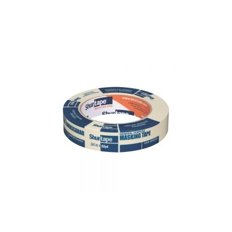 CINTA ADHESIVA MASKING SHURTAPE CP 105 110251-W USO GENERAL DE 24 MILIMETROS X 50 METROS