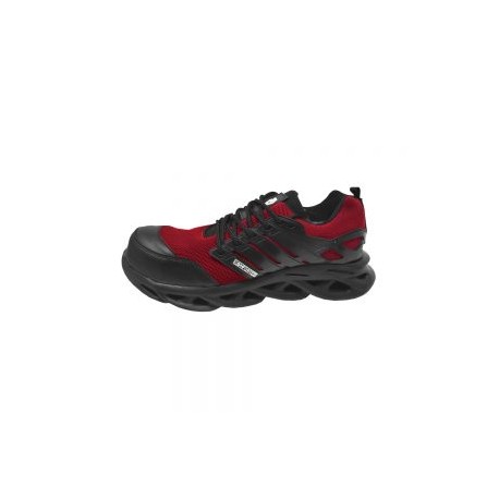 ZAPATO DE SEGURIDAD COMFORT MX TJ204 ROJO CON NEGRO TALLA 28