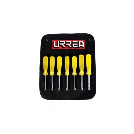 JUEGO DE DESTORNILLADORES URREA 9230M CON 7 PIEZAS ÁMBAR DE CAJA MÉTRICOS