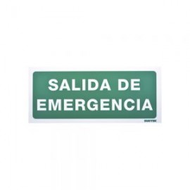 SEÑALAMIENTO SALIDA DE EMERGENCIA SURTEK SES3 36 X 15 CENTIMETROS