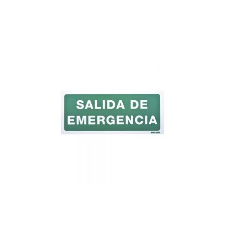 SEÑALAMIENTO SALIDA DE EMERGENCIA SURTEK SES3 36 X 15 CENTIMETROS