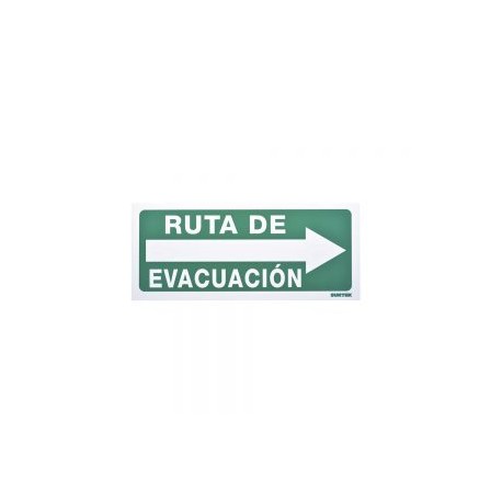 SEÑALAMIENTO RUTA DE EVACUACIÓN DERECHA SURTEK SES4 36 X 15 CENTIMETROS