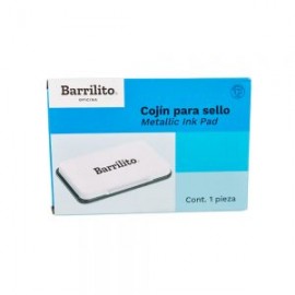 COJIN PARA SELLO GRANDE BARRILITO CO2N ENTINTADO NEGRO DE 12 X 8.5 CENTIMETROS