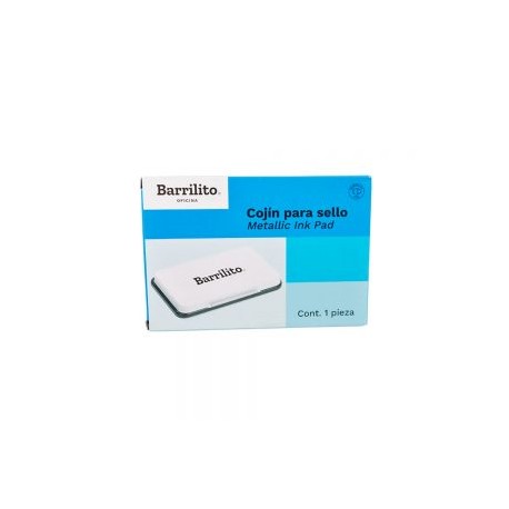 COJIN PARA SELLO GRANDE BARRILITO CO2N ENTINTADO NEGRO DE 12 X 8.5 CENTIMETROS